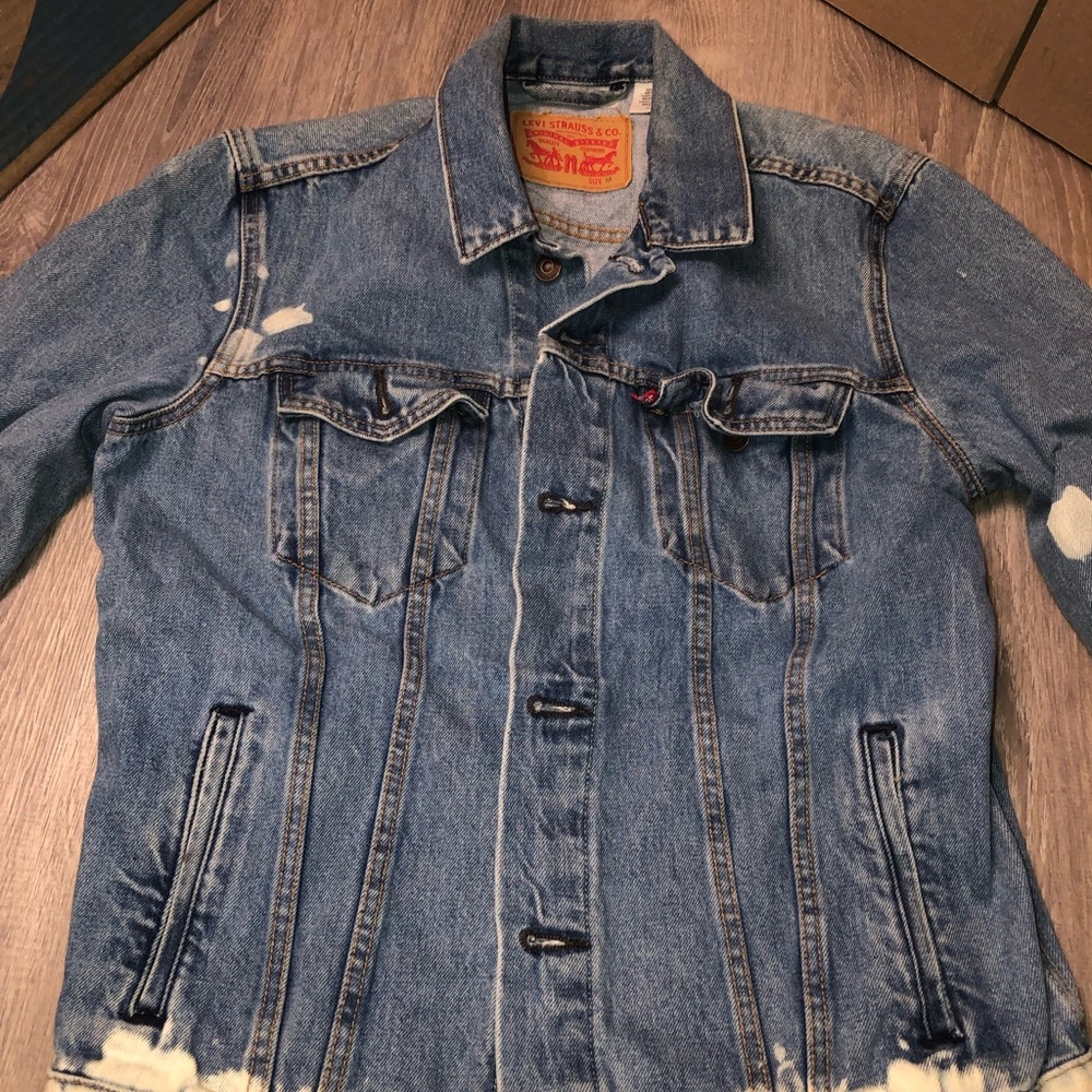 Levi's Distressed Blue Denim Jacket